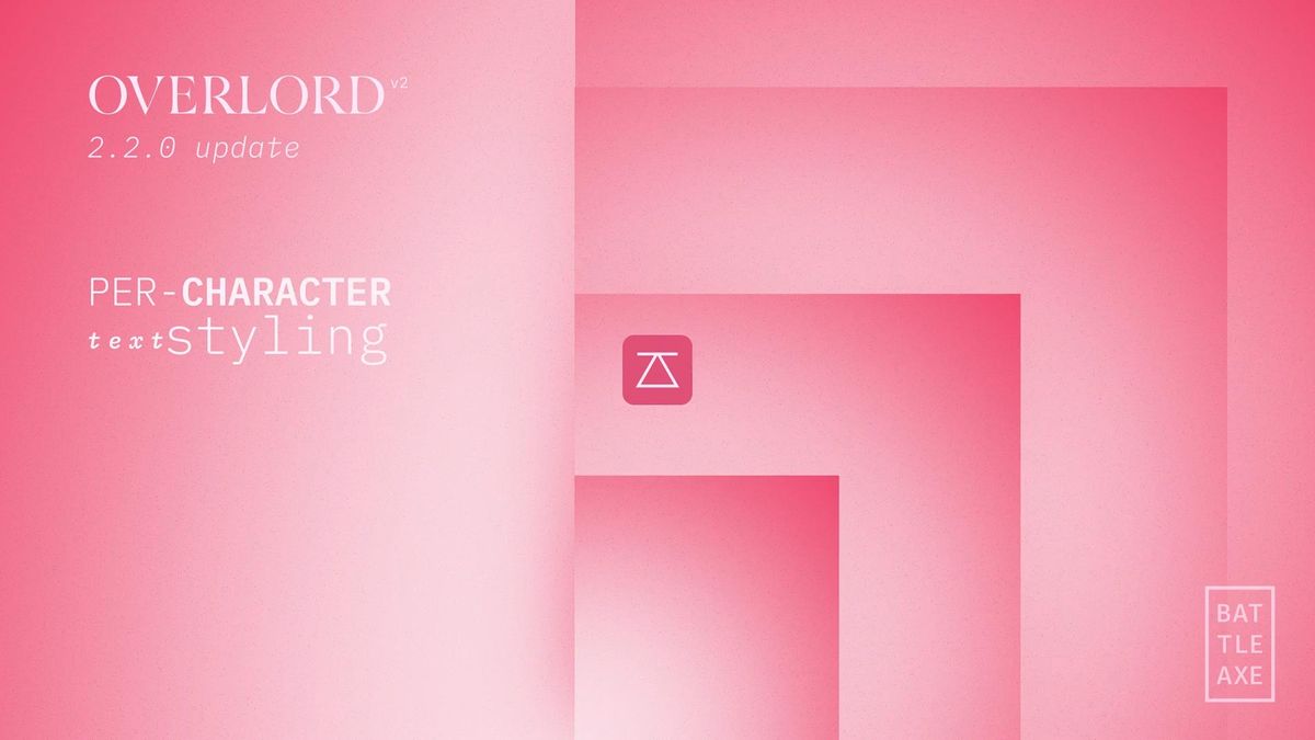 Per-character text styling + free-flowing text animation